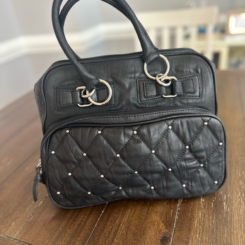 BCBGMAXAZRIA Studded moto/satchel bag - Picture 14 of 14